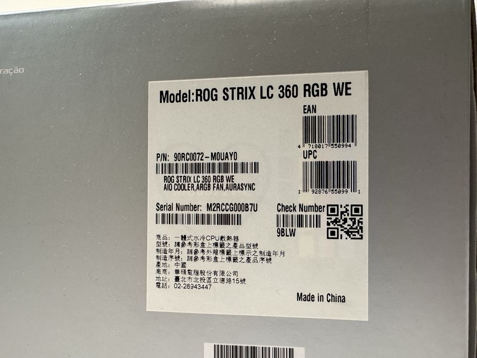 Cooler Procesor Asus Rog Strix LC 360 RGB, Alb