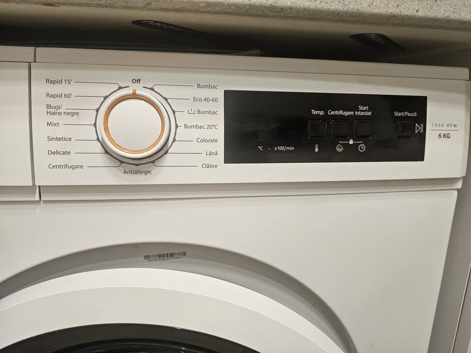 Vand mașina de spălat vortex alb