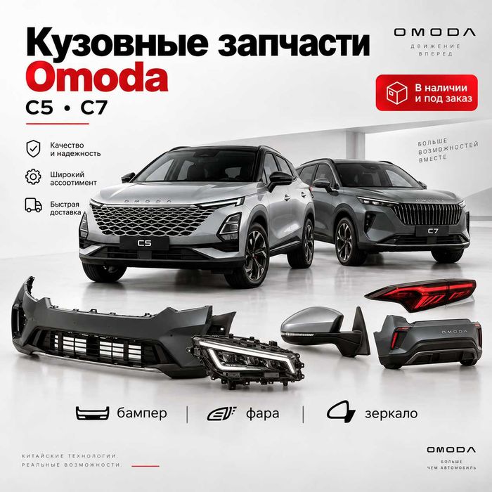 Кузовные запчасти Omoda C5 C7 — бампер фара зеркало