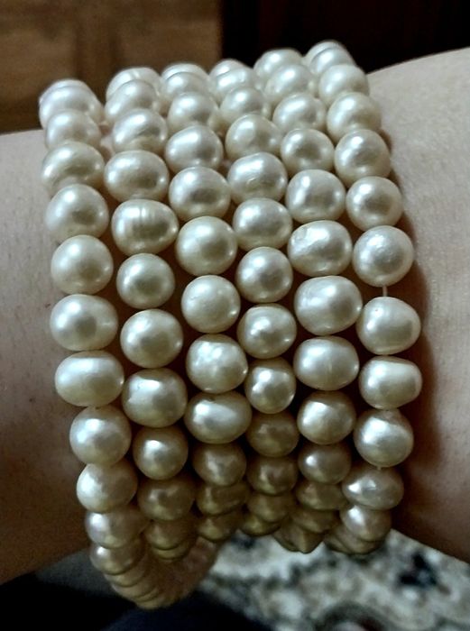 Бусы жемчуг, натуральный, СССР.