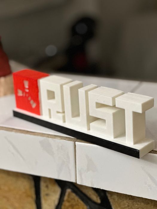 Rust Logo 3д Фигурка