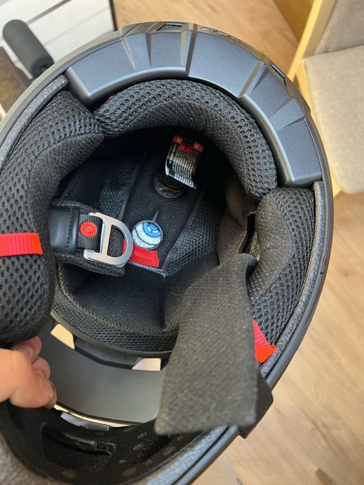 Cască Leatt Moto 3.5 + ochelari Leatt Vizion 3.5 Stealth negru, Mărimea S