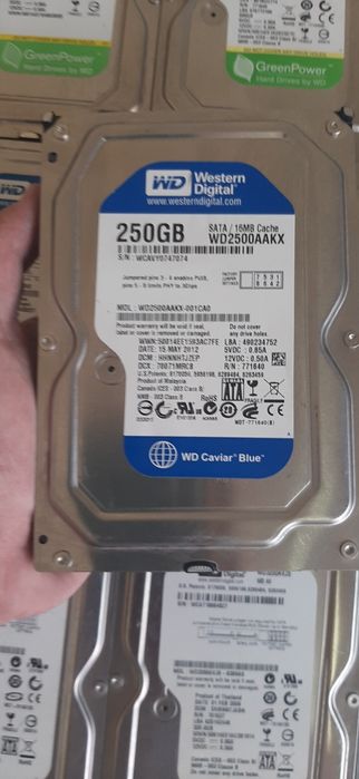 Жёсткий диск HDD 320гб, 250гб  (WD Black/Blue, Seagat
