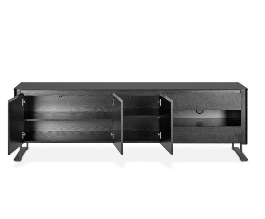 Mobilă TV din MDF cu blat de sticlă