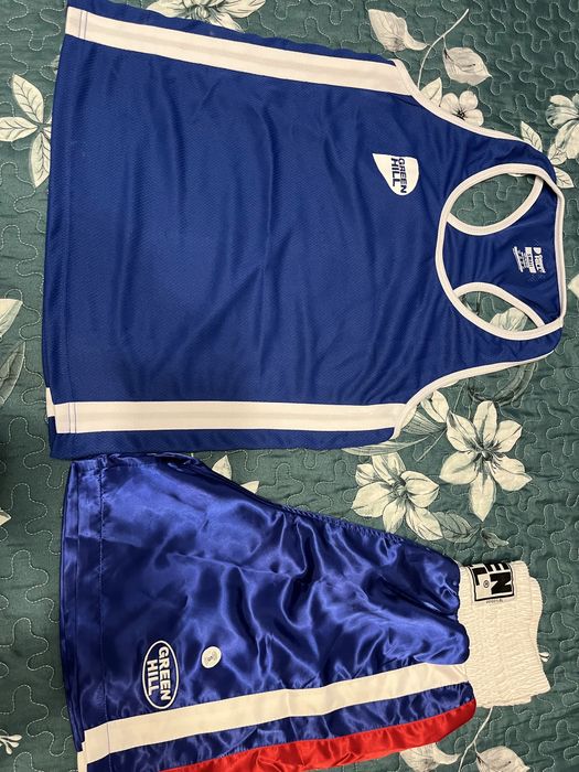 Echipament box Green Hill (roşu si albastru)