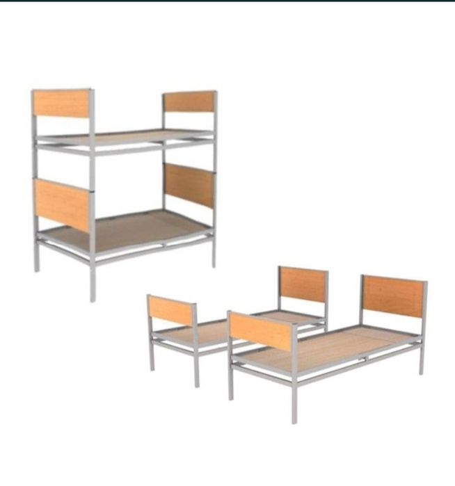 Двухъярусные металлические кровати с ЛДСП! Надежно, выгодно!