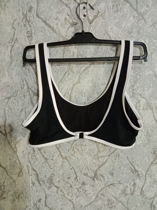 Купальник черно белый