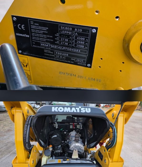 Miniîncarcător ca NOU Komatsu SK 815 714 mini încărcător cu 475ore