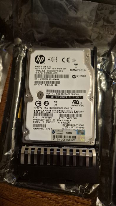 3 x HDD Server HP 600gb 10K SAS 2.5" + Caddy (Smart Carrier)
