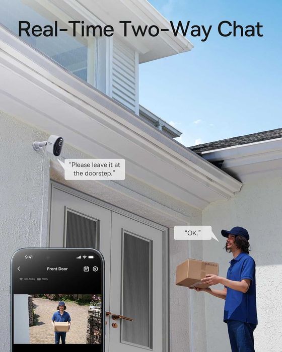 Baseus Security N1 HomeStation,комплект 2 бр.безжични видеокамери