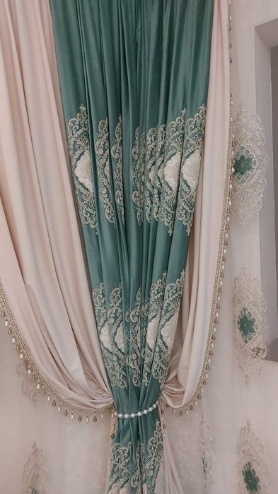 Продам набор штор с занавесками