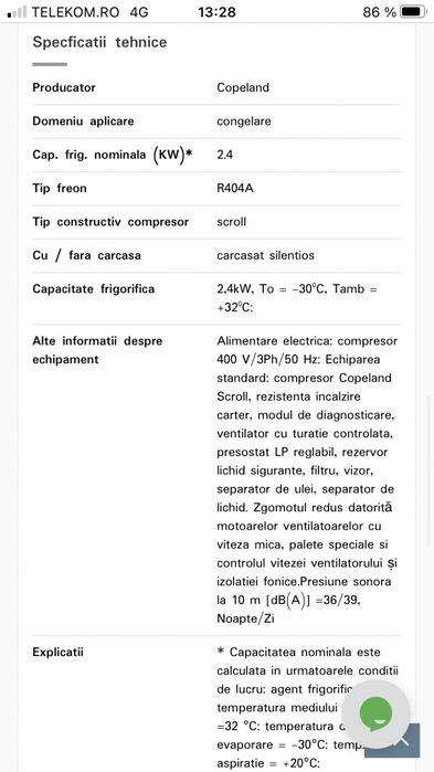Agregat Frigorific Emerson (Tecumseh,Copeland,Bitzer,Embraco)