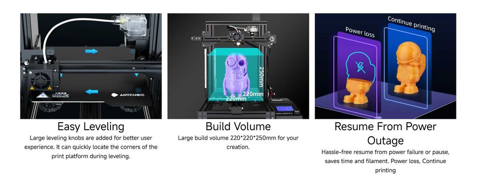 3Д Принтер 3D printer-220х220х250мм Разпродажба/ANYCUBIC MEGA ZERO 2.0