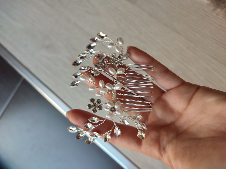 Бижу за коса с перли