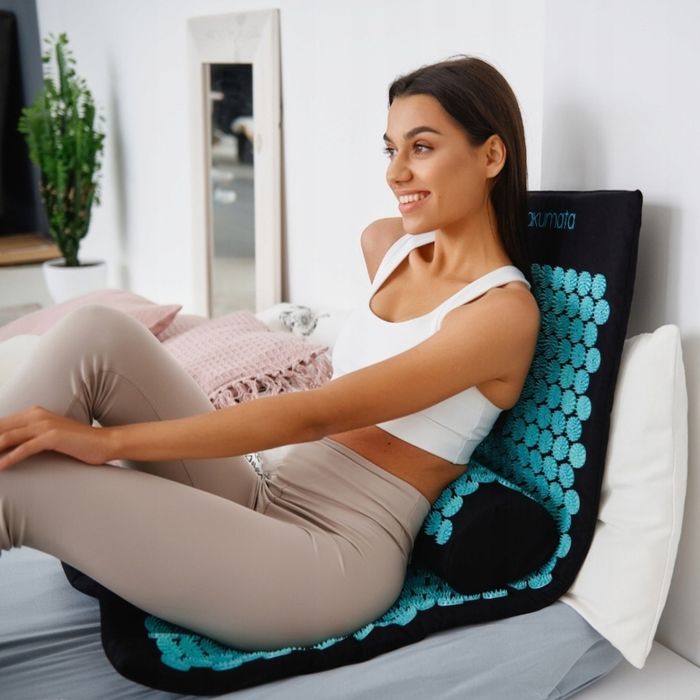 Covoras pentru presopunctura cu varfuri, lung, Bumbac/ABS, Akumata, Ne