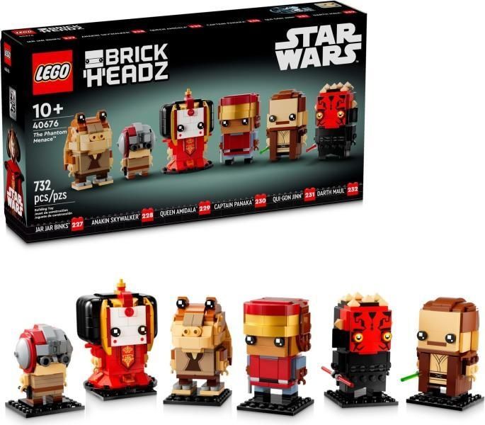 Lego star wars 40676 the phantom menace brickheadz