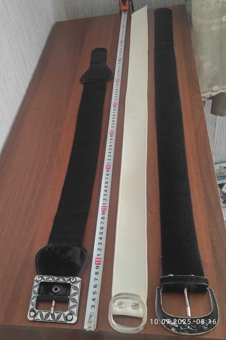 КОЛАНИ дамски бял и черни, широки, супер евтино