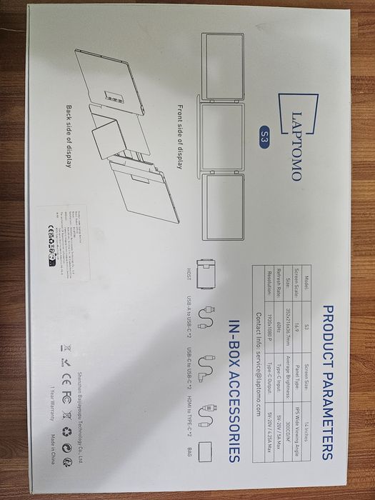 Laptomo S3-Triple Screen Extender 14" Nou