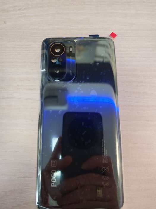 Poco F3 оригинален капак със стъклата за камерата нов черен