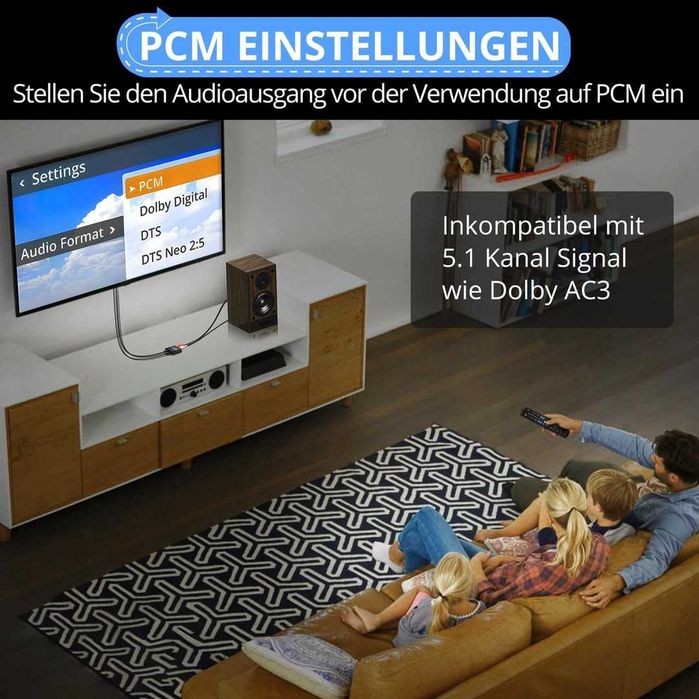 Convertor audio DAC 192kHz cu extractor audio HDMI ARC