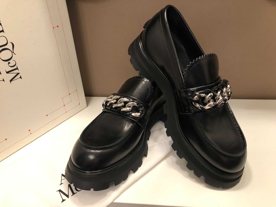 Alexander McQueen loafers, pantofi 40, full box, retail 820 euro