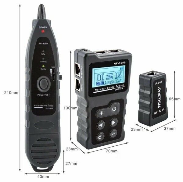 # Noyafa NF-8209 PoE Тестер Сетевой кабельный Network cable tester