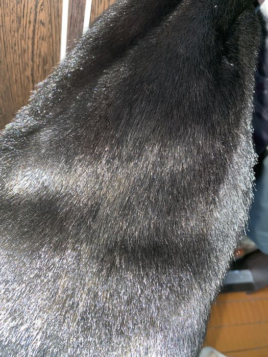 Норковая шуба черная