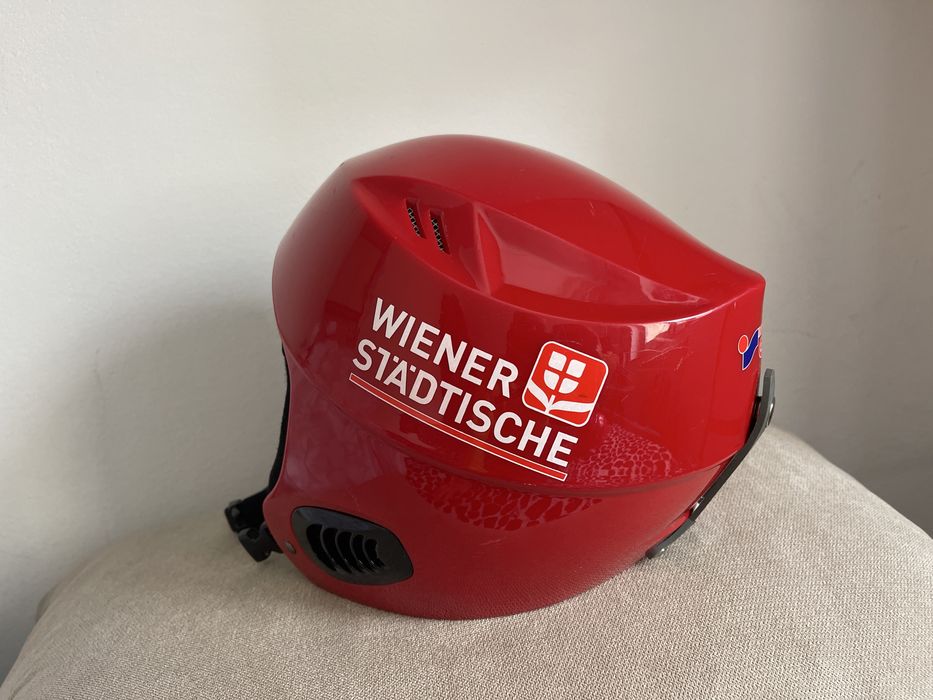 Casca ski rosie 55-56 cm