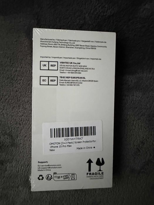 OMOTON Screen Protector for iPhone 15 Pro Max