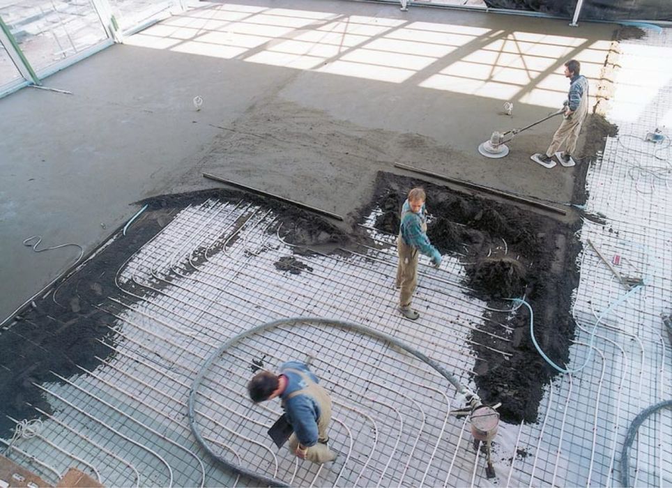 Полусухая стяжка пола