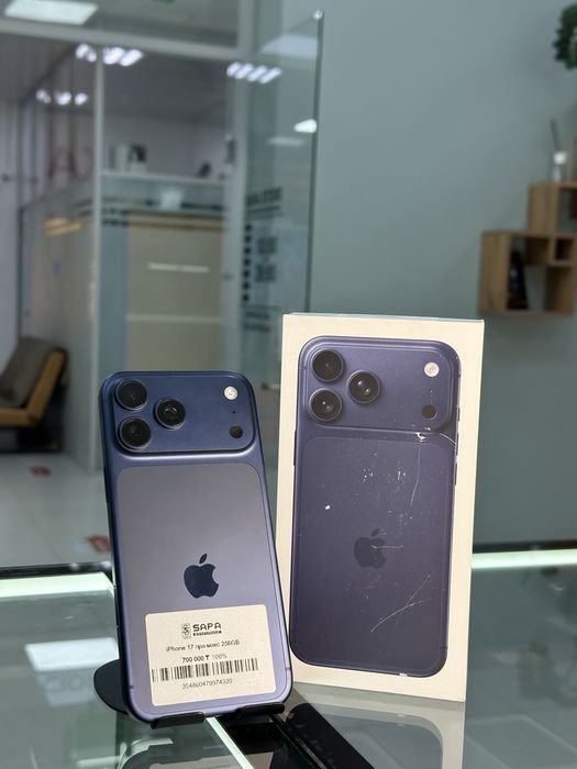 айфон 17 про макс синий физ сим