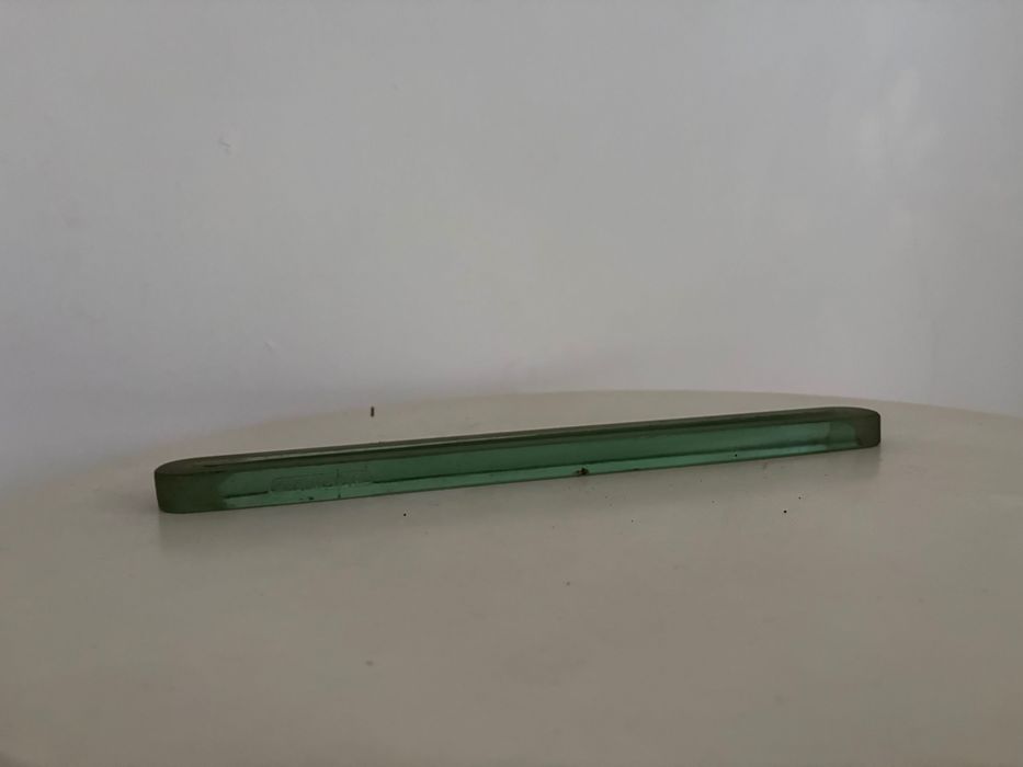 sticla de masurare tiP gauge glas borosilicat verde interbelică RO rar