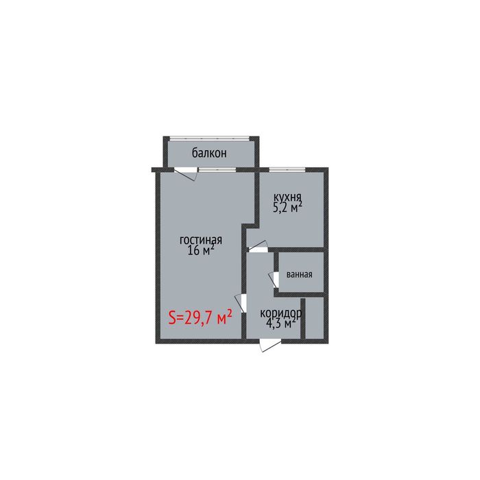 Продажа 1-комнатной квартиры ГАИ!