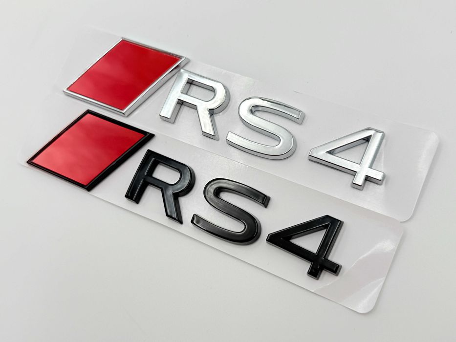 Emblema AUDI RS4 spate negru NOU
