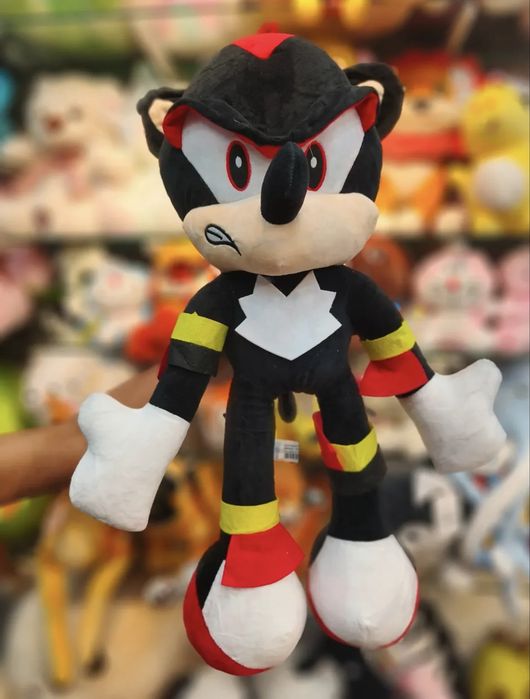 Голяма плюшена играчка черен Соник 60см Sonic таралежа