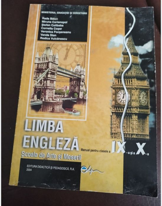 Manual de limba engleza,cl ix- x,Franceza-Geografie-Romana