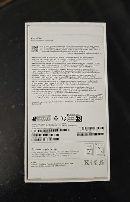 iPhone 16 Pro 256 GB Black