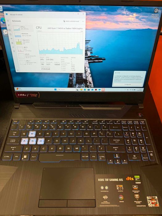 Hope Amanet P5-Laptop Gaming Asus TUF 15, Ryzen 7 7445HS/ 16 RAM DDR 5 / RTX 3050 4 GB