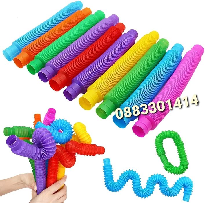Попит Тръба Fidget Tube Разтегателна играчка
