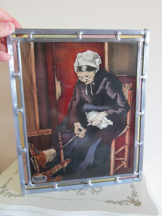 cadou deosebit  Suncatcher Sticla Tiffany Germania 1960