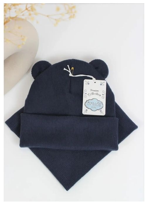 Шапка со снудом демисезонная