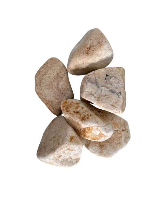 Piatră Decorativă ROTUNJITĂ Premium (Crem-Mix) | 1-2, 2-4, 4-8 cm