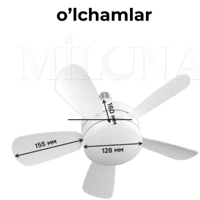 Люстра с вентилятором  LED,с пультом,3 режима,для зала, кухни, детской