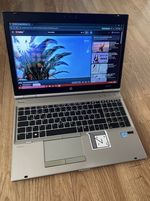 Laptop HP EliteBook intel core i5,Display 15,6 inch,Windows 10 Pro,8gb ram ddr3,320gb memorie,baterie bună vine cu încărcător