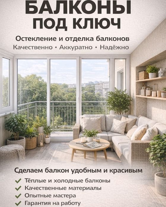 Балкон под ключ | Утепления и ремонт