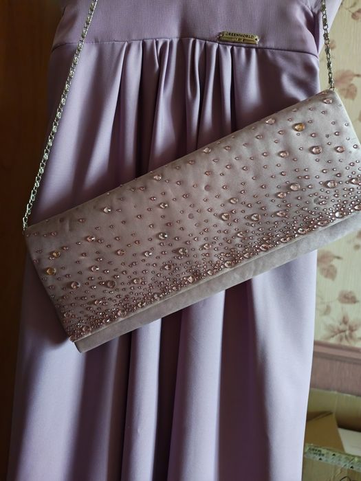 Платье вечернее с сумкой