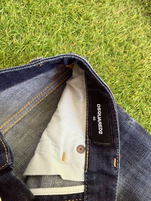 Мъжки дънки : Dsquared2 Dark Night Red Spots Wash Cool Guy Jeans Blue 46