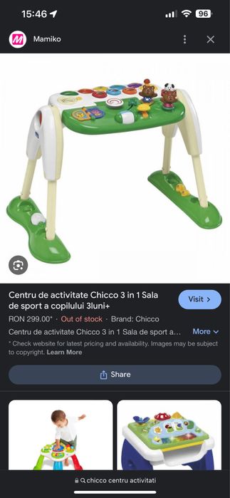 Centru activitati bebe chicco