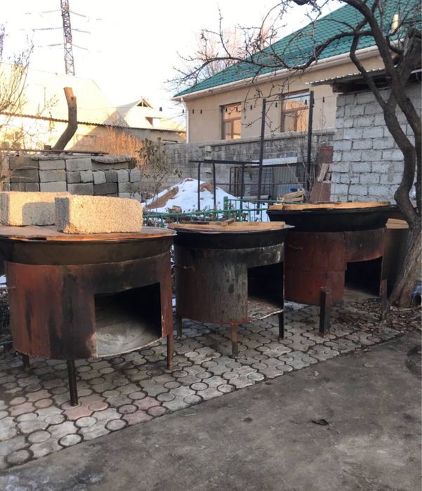 казан ошак, титан, казакша стол, биик стол, астау-прокат посуды