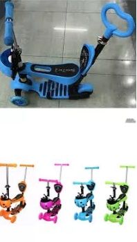 Нова Детска Смарт Тротинетка Скутер 5 в 1 с Родителски Контрол